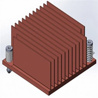 Yuqori zichlikdagi Skived Fin radiatori