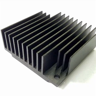 Qora anodlangan alyuminiy extruded elektron radiator