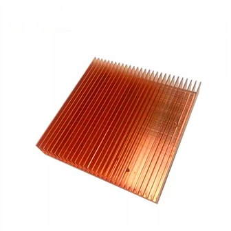Elektr qurilma uchun mis Skiving Fin Radiator