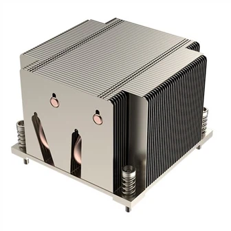 Alyuminiy fermuarli Fin issiqlik quvurlari serveri CPU radiatori